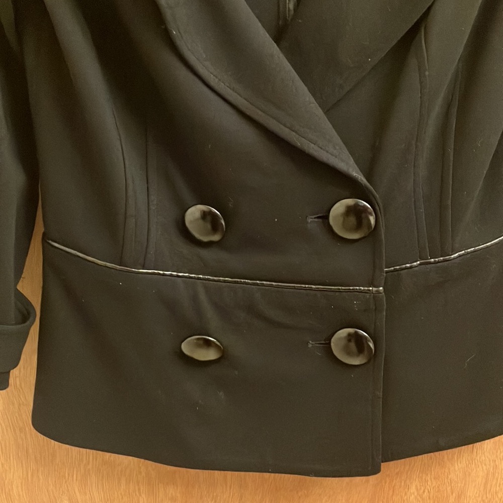 Cache Black Three Quarter Sleeve Blazer Woman’s S… - image 2